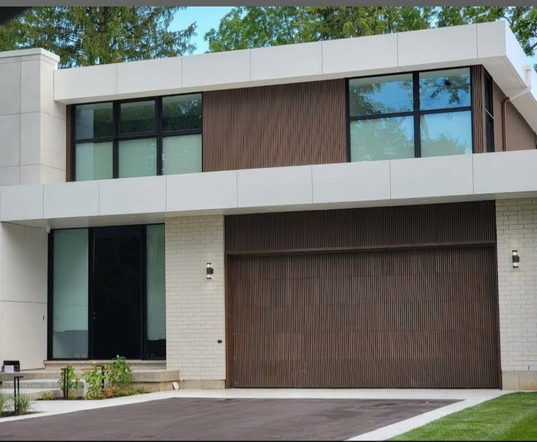 Modern home with WPC composite siding